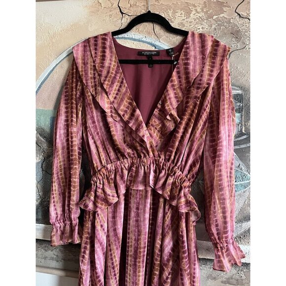 NWT Scotch & Scoda Batik Print Dress With Drop Waist Mini Sz Small - Picture 2 of 8